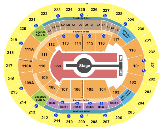 Kia Center Rod Wave Seating Chart